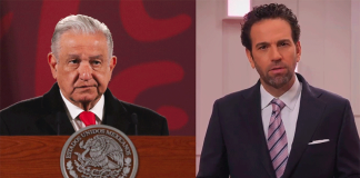 López Obrador and Loret de Mola.