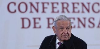 The president speaks at his Tuesday press conference.