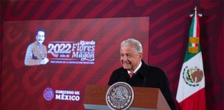 President López Obrador at his Wednesday press conference.