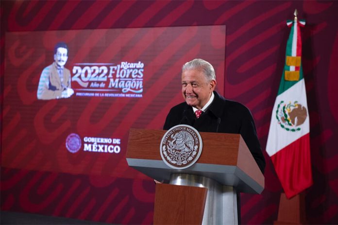 President López Obrador at his Wednesday press conference.