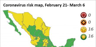 With orange off the map, the fourth wave continues to recede.