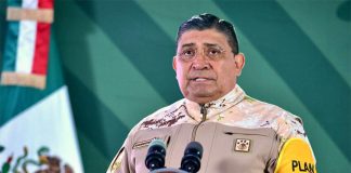 National Defense Minister Luis Cresencio Sandoval presented data on violence in nine states where the federal government has provided extra security assistance.