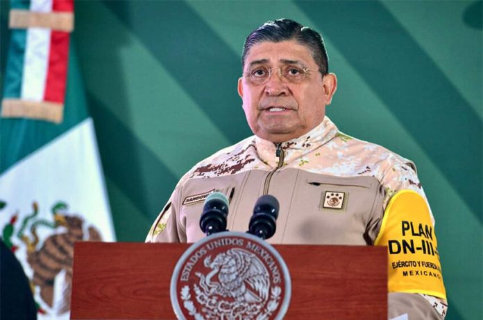 National Defense Minister Luis Cresencio Sandoval presented data on violence in nine states where the federal government has provided extra security assistance.