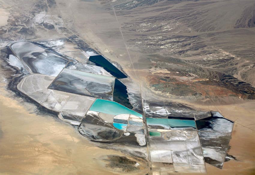 Lithium brine deposits like those found at Albemarle Corporation Lithium Operation in Nevada, U.S. are simpler and cheaper to mine than clay deposits like those found in Mexico.