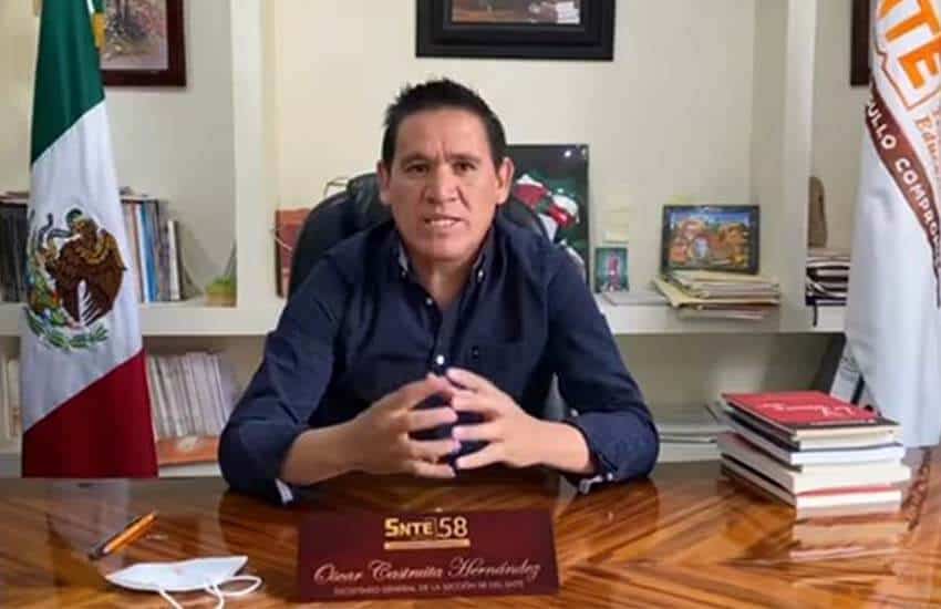 SNTE Zacatecas leader Oscar Castruita