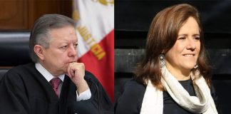 Chief Justice Arturo Zaldívar and former first lady Margarita Zavala.