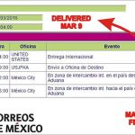 Mexican postal service delivery tracking