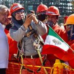AMLO at coking plant under construction in Tula, Hidalgo