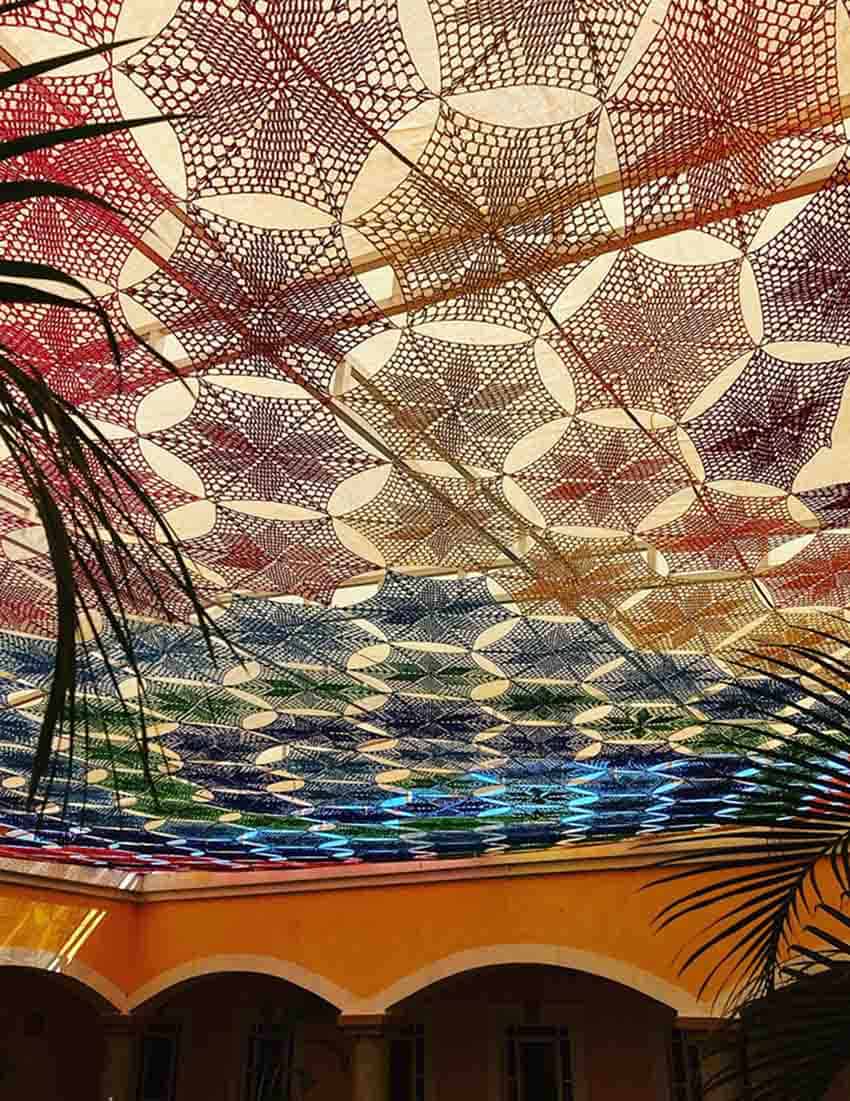 crocheted canopy in Etzatlán, Jalisco