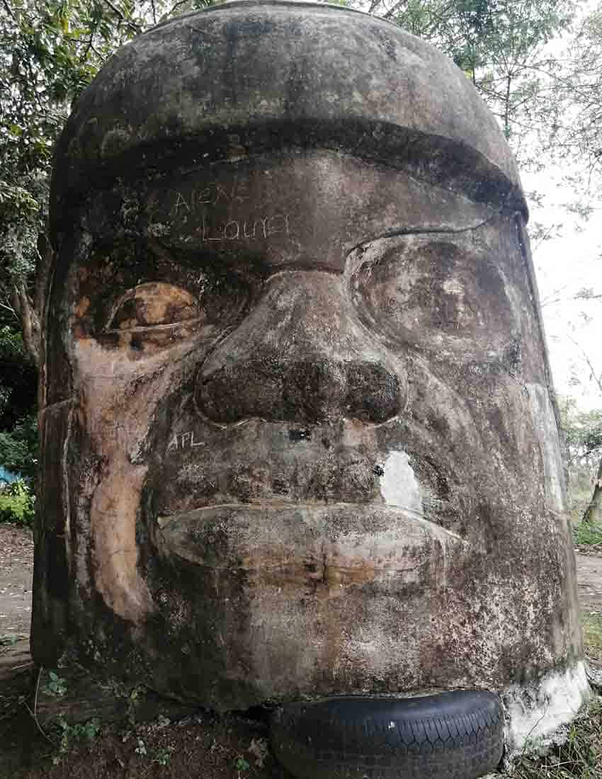 Olmec statue in Veracruz