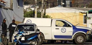 Scene of mass homicide in Atlixco, Puebla