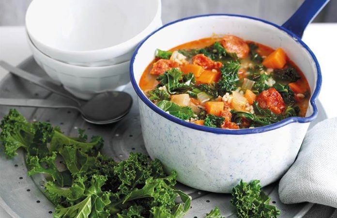 kale-chorizo stew