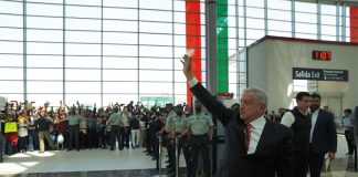 President López Obrador gave his Monday morning press conference at the opening of Felipe Ángeles International Airport (AIFA).