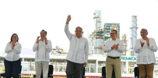 The president made his Friday statements at a ceremony to mark the 84th anniversary of the nationalization of the Mexican oil industry.