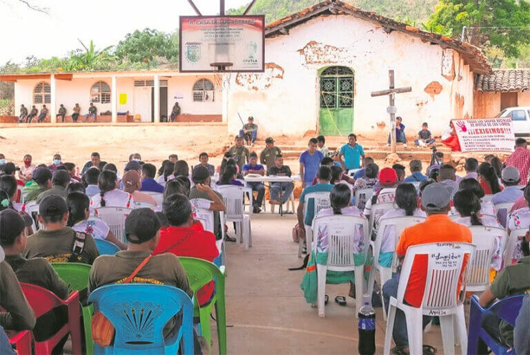 Saturday's assembly at which a young man was sentenced to 25 years for femicide.