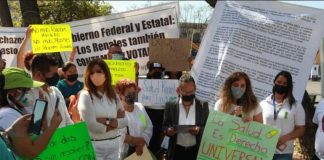 In Guadalajara, patients and their supporters demanded access to immunosuppressants and other life-saving drugs for transplant and kidney disease patients.