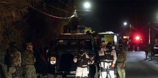 Soldiers and members of the National Guard responded to the incident.