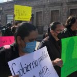 protest against violence against journalists in Morelia