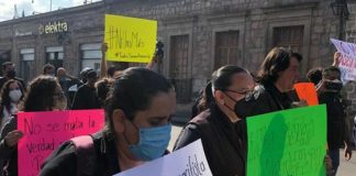 protest against violence against journalists in Morelia