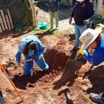The Rastreadoras de Ciudad Obregón at work at one of the burial sites they discovered.