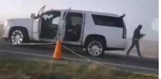 The vehicle in which former golf champion Lidia Villalba was killed.