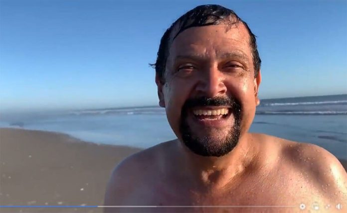 Serapio Vargas Ramírez, a state deputy in Sinaloa, appeared in a Facebook video on Saturday to promote his idea for a nudist beach near Culiacán.
