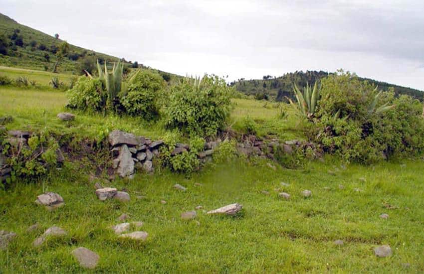 terraces at Calixtlahuaca site