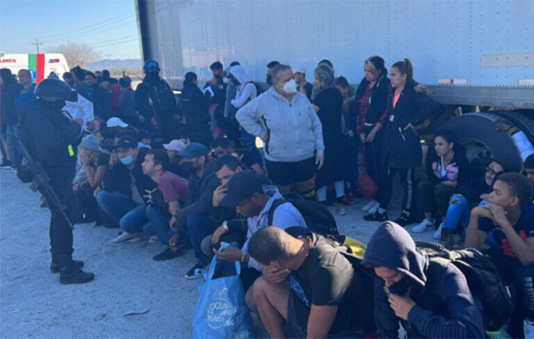 Cuban migrants in Coahuila