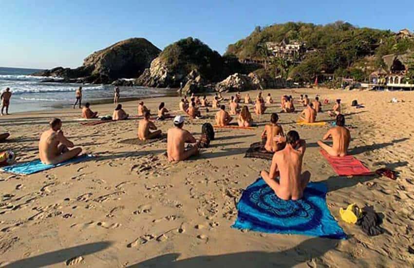 Zipolite nude beach Oaxaca