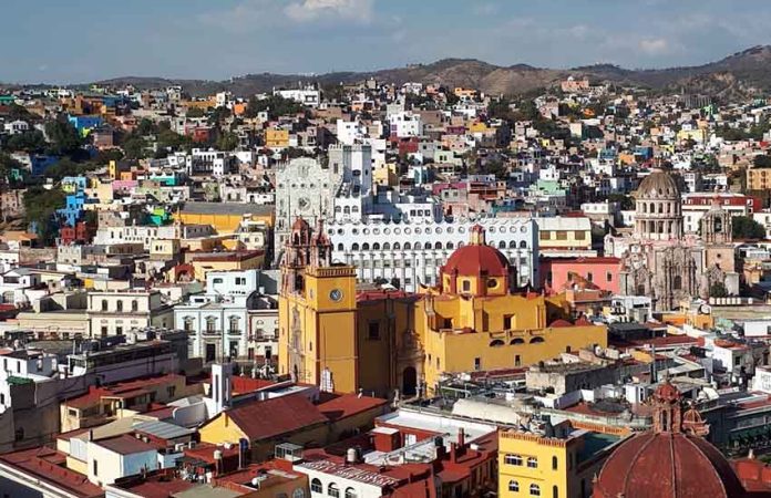 cityscape of Guanajuato city, Mexico