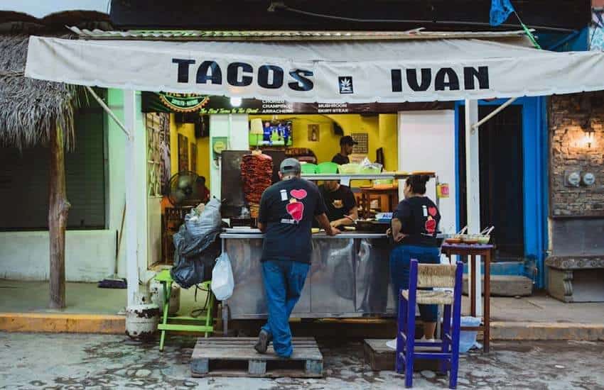 Taco stand in Sayulita