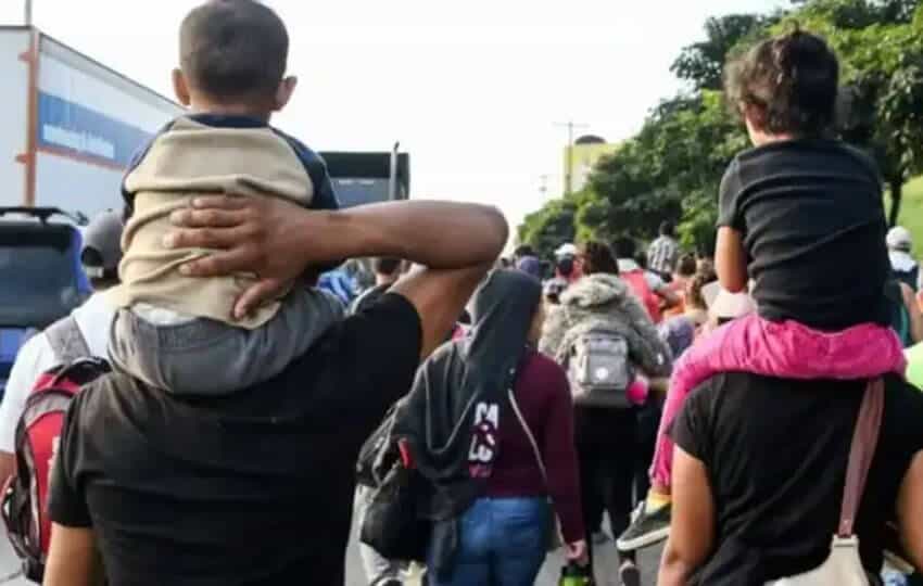 migrant caravan in Mexico