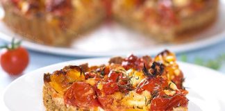 tomato-feta tart