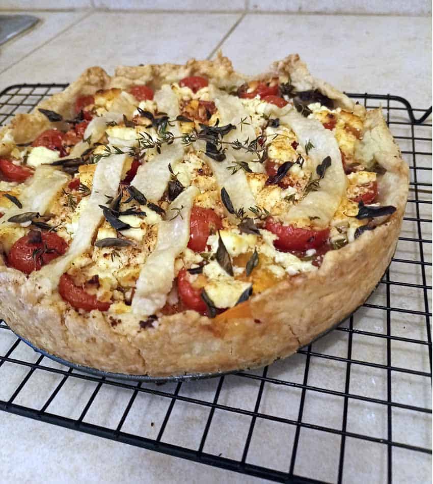 tomato feta tart