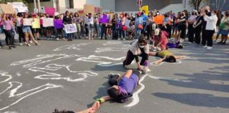 Women's disappearances protest, Monterrey, NL