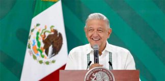 The president was in a good mood on Friday as he gave his morning press conference from Isla Mujeres, Quintana Roo.
