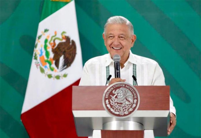 The president was in a good mood on Friday as he gave his morning press conference from Isla Mujeres, Quintana Roo.