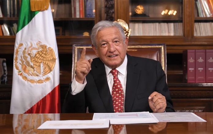 President López Obrador announced preliminary results and thanked supporters in a Sunday night video statement.