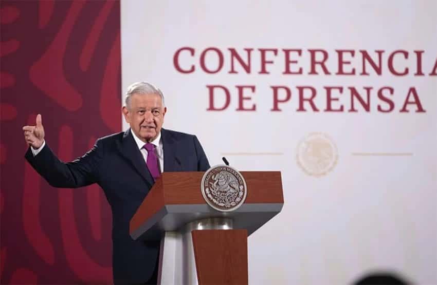 López Obrador spoke about his conversation with Aeroméxico president Eduardo Tricio at a press conference Wednesday morning.