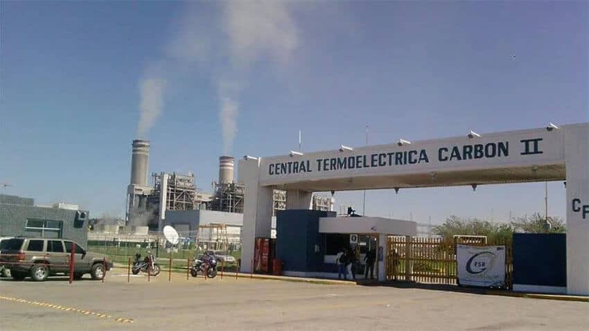 The CFE relies nonrenewable energy sources for electricity, including its Carbon II coal-fired power plant in Nava, Coahuila.