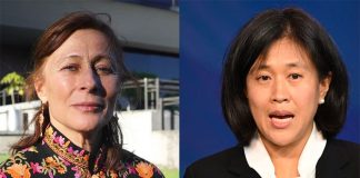 Economy Minister Clouthier and US Trade Representative Tai.