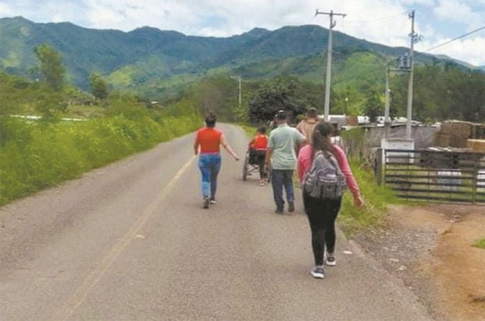 As fighting between cartels got worse in Coalcomán, Michoacán, last year, hundreds of families left the area, some traveling on foot with just what they could carry.