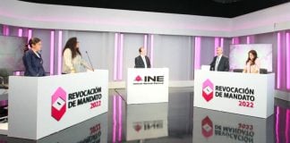 One of the recall debates held recently in advance of Sunday's vote.