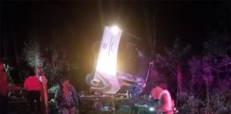 The crash occurred around 5 a.m. Friday morning.