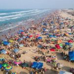 Tens of thousands of people flocked to Playa Miramar in southern Tamaulipas for the holiday weekend.