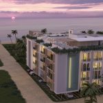 A rendering of the Riad Romeo, a proposed condo hotel in El Cuyo, Yucatán.
