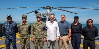 Navy and Sea Shepherd representatives who are collaborating to rescue the vaquita marina porpoise.