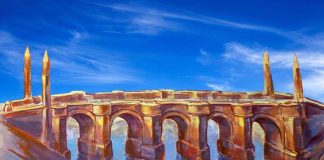 from mural by Jorge Monroy: Ladies Bridge in Guadalajara