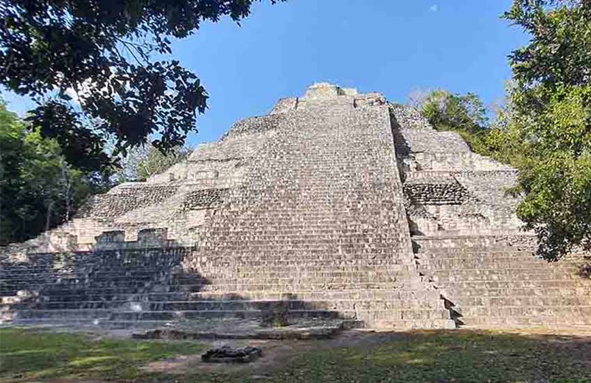 Structure IX at Becan site in Campeche