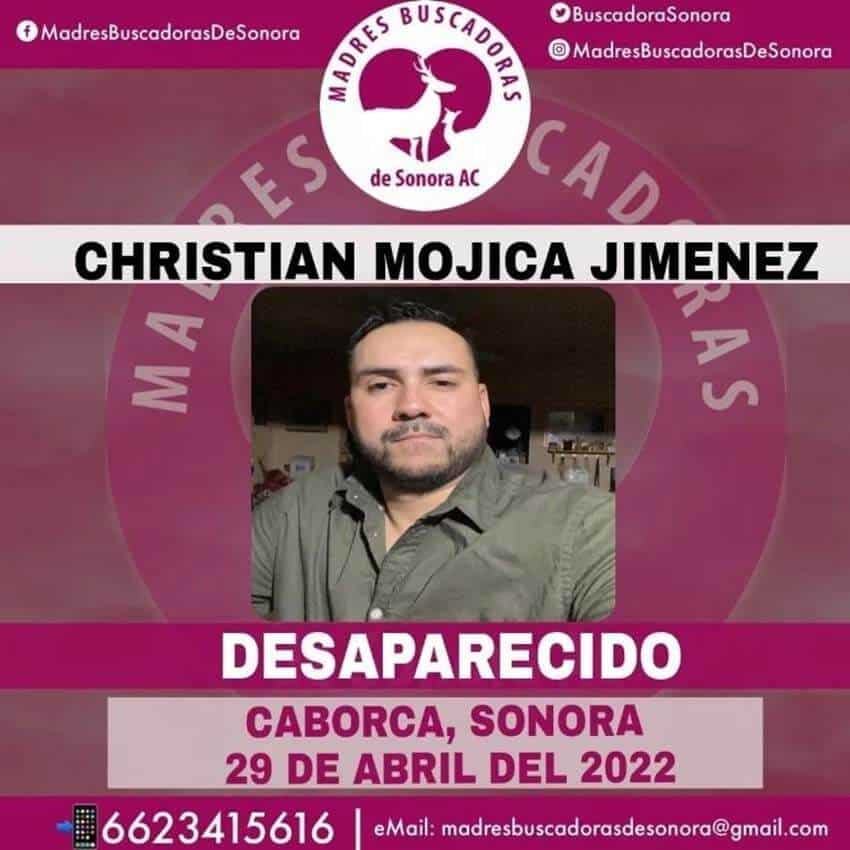 Christian Mojica Jimenez, missing in Caborca